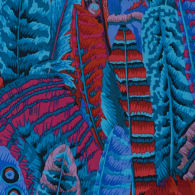 PJ055 Feathers, turquoise