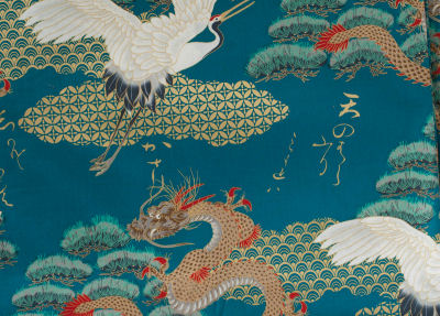Dragons & Cranes, turquoise