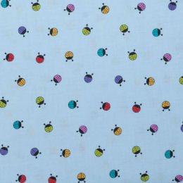 9764-B Ladybugs, blue