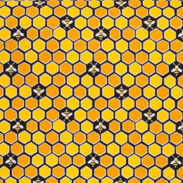 9988-YK Honeycomb, yellow