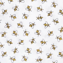 9989-L Bees, white