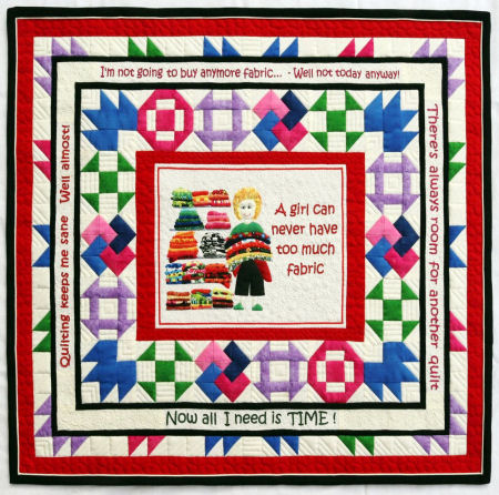 Quilt based on Quilter's Quips from Nutex
