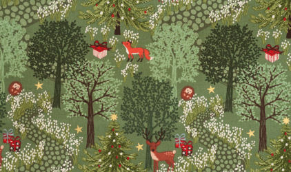 C139-B Christmas in Bluebell Wood