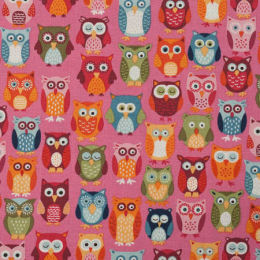 2594-P Owls, pink