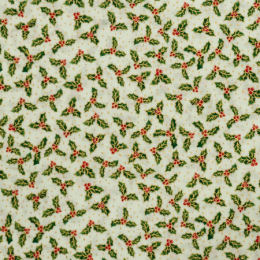 123-Q Jolly Holly Berry, cream